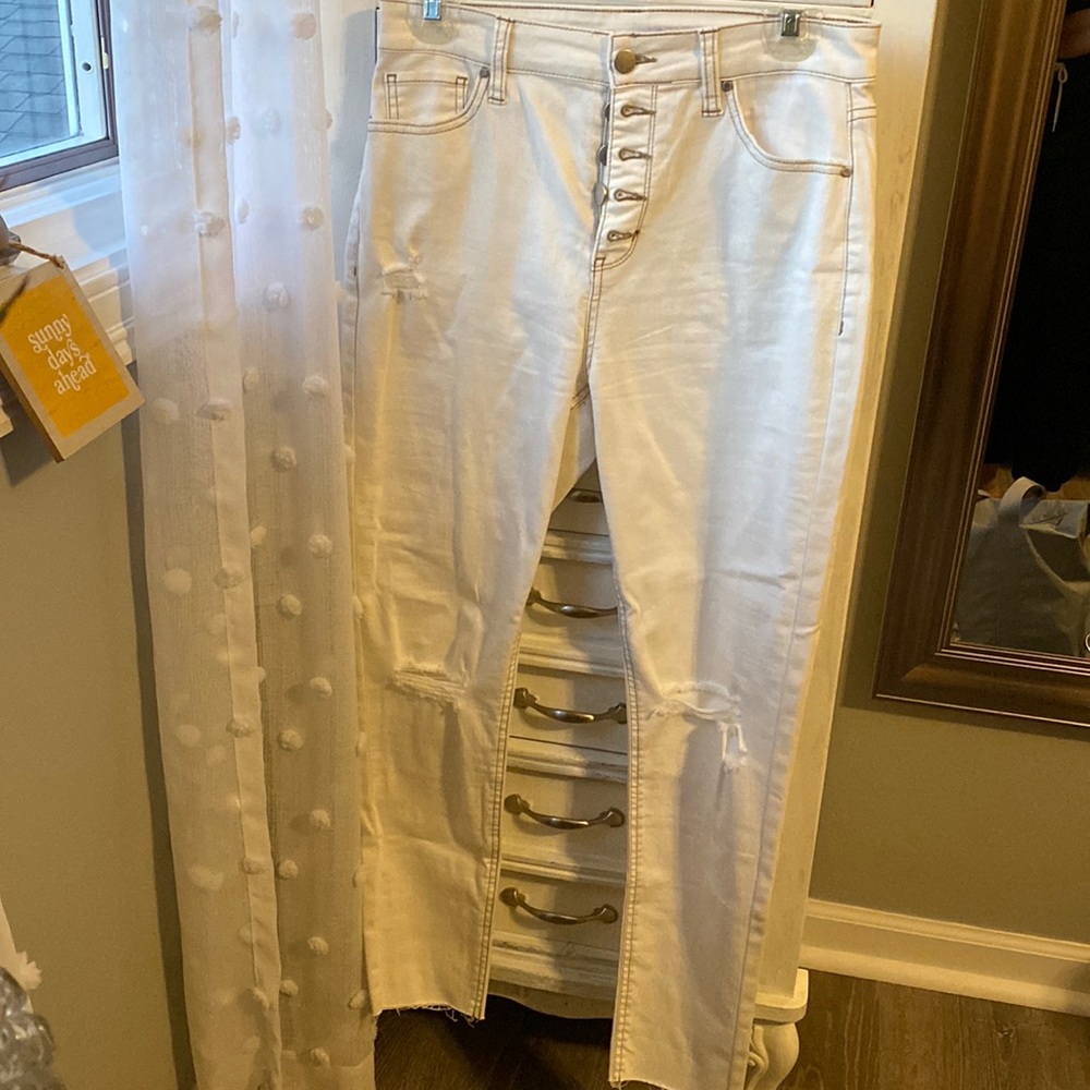 White jeans